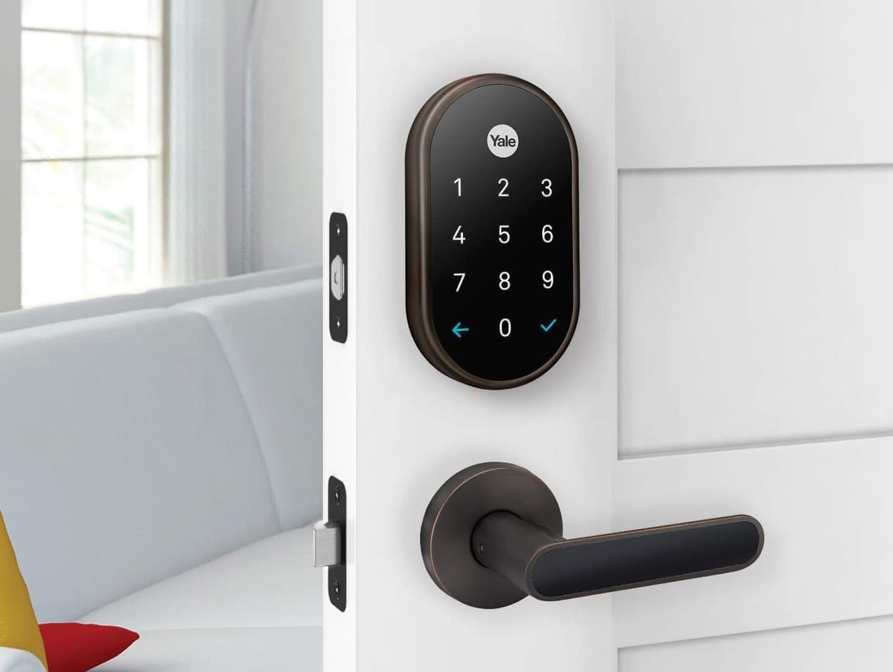 Marketing image of the Nest x Yale Lock
