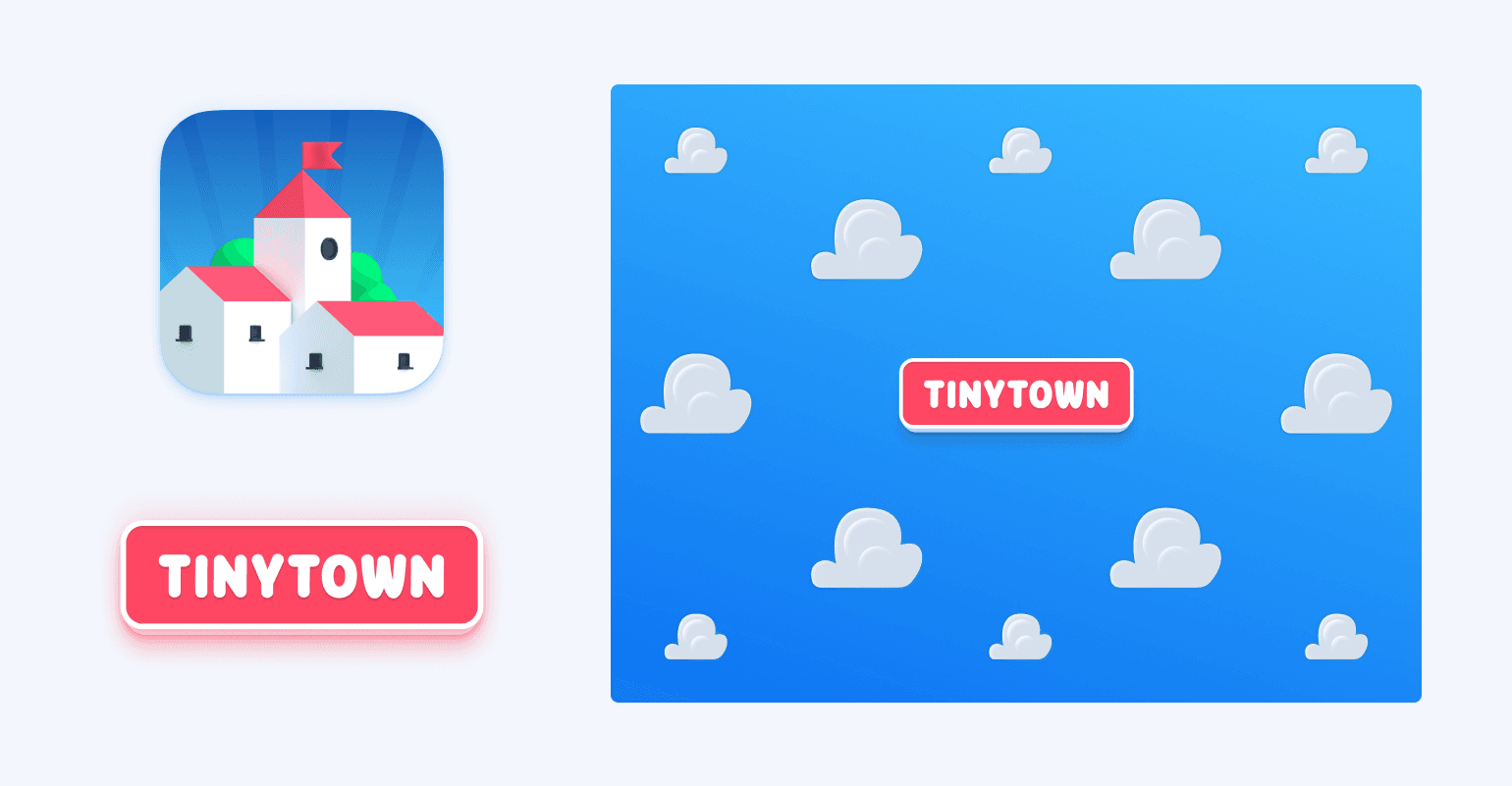 Tinytown marketing assets (app icon, logo, cover image)
